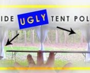 Do you want to #HideTentPolesWithDraping? Cover them with our DIY #TentDrapingFabric!nn➨ Decorate your wedding tent https://shipour.wedding/?s=%23tent&amp;post_type=productnnSo you rented a tent for your backyard wedding. You just realized that your head table is setup with ugly poles in the background?! How do you cover wedding tent poles with fabric? It is simple &amp; affordable to decorate ugly tent poles with #DIYPoleCovers. Our tent draping kits hang in minutes &amp; cost less than tradi