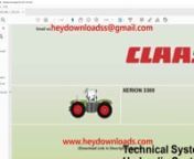https://www.heydownloads.com/product/claas-xerion-3300-technical-hydraulic-system-service-manual-pdf-download/nnnnCLAAS XERION 3300 Technical &amp; Hydraulic System Service Manual - PDF DOWNLOADnnContens 3n1 Overall hydraulic system 7nHydraulic circuit diagram 7nOverall circuit diagram 8nDesignations 9nPFC pump - compensation valve 16nGraphic 16nDesignations 16nDescription of 17nPFC pump - initial position (Engine OFF) 18nGraphic 18nDesignations 18nDescription of 19nPFC pump - low-pressure stand