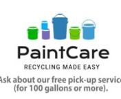 If you have a large amount of unwanted paint (100+ gallons), PaintCare offers a free service to painting contractors, property managers, and others with large amount of leftover architectural paint.Visit www.paintcare.org/large-volume-pickups/ for more information.