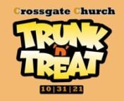 Trunk N’ Treat Community EventnnOctober 31st, 2021 -4:30 pm - 6:30 pm nnTrunk-n-treat is a fun, safe event for families in our community! Join us Sunday, October 31st from 4:30 pm – 6:30 pm for Trunk-n-Treat here on our campus. Kids will go from car to car playing games and collecting candy. Everyone who attends will have an opportunity to win door prizes!nnAs this is a family event, please avoid wearing scary/inappropriate costumes or masks.nnWe need your help! If you are a Crossgate Memb