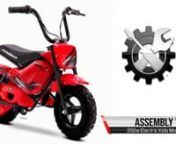 These are the assembly instructions for the FunBikes MB 43cm 250w Electric Kids Monkey Bike.nn