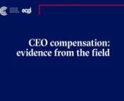 CEO pay is a contentious topic that occupies significant amounts of board and investor time and is one of the most-studied areas of corporate governance amongst academics. But little is known about the deliberations that take place within boards on how to pay the CEO. Nor about the factors that boards take into account in designing pay and which investors consider when deciding whether to approve CEO packages.nnDuring a virtual event held in October 2021, Alex Edmans, Professor of Finance, and