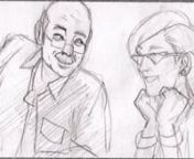 Pencil Animatic - with evil cruel boss and a love struck un-ded&#39; guy.