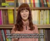 Although they may be young, SunYe and Ye-Eun of Wonder Girls offer words of wisdom to young people of Korea who struggle with their self-worth everyday in the difficult modern society they live.SunYe is a devout Christian who goes on missionary trips with World Vision whenever she can.