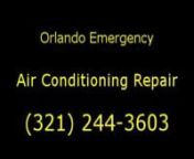 http://Orlando.EmergencyACService.com (321) 244-3603nWelcome to Orlando Emergency Air Conditioning Repair. We are a locally owned, licensed and insured air conditioning professionals dedicated to providing Orlando Area residents with quality work at an affordable price. We specialize in handling all of your air conditioner repair needs.nnWe provide Orlando area residents with free estimates, and emergency air conditioning repair services. If you are on a budget, we provide qual