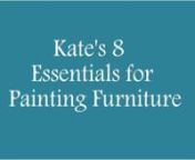 Want to give one your pieces of furniture a fresh coat of paint and don&#39;t know what you&#39;ll need?Take Kate&#39;s 5 minute tour of the aisles of a home improvement store for the 8 essentials you&#39;ll want to grab.