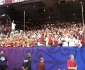Million Dollar Band and Bama fans with the Rammer Jammer chant after the Tide demolishes LSU to win their 14th National Championship, the 2nd in 3 years.