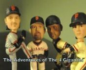 This is a start of a new show staring The 4 Gigantes: Tim Lincecum, Bengie Molina, Rich Aurilia and Randy Johnson. Bengie Molina, Rich Aurilia and Randy Johnson are unemployed ballplayers who resent Tim Lincecum and his back to back Cy Young Awards. Tim Lincecum, a huge Taylor Swift fan, has no clue. He loves the other 3 guys. Rather he thinks they are making fun of his marijuana incident in Washington State.