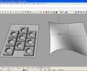 Learn how to use the command FlowAlongSrf in Rhino to morph any selection onto a target surface. nnwww.Rhino3D.com