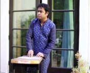 A.R. Rahman playing the harpejji at his home studio in Los Angeles for National Geographic Traveler&#39;s iPad