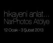 NarPhotos Fotograf Ajansı 2003 yılından bu yana sürdürdüğü atölye çalışmalarına İstanbul&#39;dagerçekleştirilecek