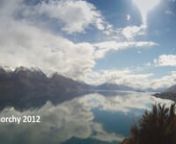 This video was shot with a GoPro Hero (2 second interval) along the road from Queenstown and Glenorchy, New Zealand. It shows Lake Wakatipu, featuring Pigon and Pig Island, where a lot of the footage for