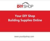 Source your DIY and Building Supplies Online today at Your DIY Shop.Your DIY Shop provides building supplies online to UK customers with over 1500 products to choose from. Products include, Pipe Fittings, Fire Grates and Drainage Supplies.Customers can also purchase Ironmongery online.