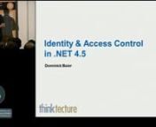 Ten years after the release of .NET 1.0 Microsoft decided to revamp the built-in infrastructure for authentication &amp; authorization. All identities in .NET are now modeled using the claims-based paradigm, and token based authentication (which is also the basis for federation) is now a first class citizen in the framework. This has been achieved by tightly integrating the Windows Identity Foundation (WIF) into the core class library. Since these changes have been made in the base classes, all