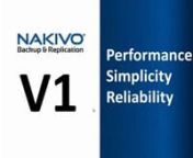 Nakivo Backup &amp; Replication v1 is an innovative new small business solution for protecting VMware environments.With market leading performance, simplicity and reliability, Nakivo Backup &amp; Replication is ideal for VMware environments with 1 to 20 ESX or ESXi host systems. Supporting CBT, MS VSS, SAN, LAN, WAN, Live Applications such as Exchange, MS SQL and Active Directory as well as Windows and Linux, Nakivo delivers the VM, data, application and business service protection required by