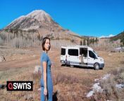 A woman has revealed how she stays safe while living alone in her van - by installing secret hiding places and taking self-defence classes. &#60;br/&#62;&#60;br/&#62;Sarah Yak, 26, has been travelling around America since 2018 and has so far visited 16 states.&#60;br/&#62;&#60;br/&#62;After realising that university wasn&#39;t for her, Sarah dropped out and started working as a carer to save up for a van.&#60;br/&#62;&#60;br/&#62;After a 12 months, Sarah was able to purchase her 2017 Ford Transit for &#36;28k.&#60;br/&#62;&#60;br/&#62;Sarah then spent &#36;10 renovating her van - including a kitchen, a queen-sized bed and solar panels on the roof.&#60;br/&#62;&#60;br/&#62;As she started out travelling alone, Sarah has since added extra security like an alarm system, hiding spots for items and a tracker inside the van. &#60;br/&#62;&#60;br/&#62;Sarah, a videographer, from Austin, Texas, US, said: &#92;