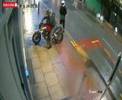 Police have released CCTV showing an arson attack on a shop in Manchester City Centre. &#60;br/&#62; &#60;br/&#62;The suspects smashed the door before pouring a flammable liquid inside. They then set fire to the premises.