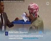 On Monday, Kurds voted in an independence referendum in northern Iraq, ignoring threats and international warnings that the vote may ignite more regional conflict.