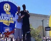 Draymond talks about what it&#39;s like attending the Warriors Championship Parade, his relationship with Coach Steve Kerr and gives a preview of the song he wants to sing