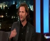 Jared talks about being from Texas, the premiere of season 13 of Supernatural, and his actual wife getting stabbed on the show.