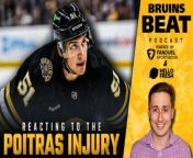 Bruins Beat w/ Evan Marinofsky Ep. 412&#60;br/&#62;&#60;br/&#62;Evan is joined today by Scott McLaughlin of WEEI to break down the night-and-day first couple of games after the All Star break, with the Bruins looking lifeless against the Calgary Flames, and steamrolling the team atop the NHL standings - the Vancouver Canucks. Plus, the Bruins announce Matt Poitras will miss the remainder of the season after undergoing shoulder surgery. That, and much more!&#60;br/&#62;&#60;br/&#62;Topics:&#60;br/&#62;&#60;br/&#62;Scott is worried about BU in the Beanpot&#60;br/&#62;Bruins get a huge win against Vancouver&#60;br/&#62;Is Danton Heinen worth locking up long term?&#60;br/&#62;Matt Poitras is out for the rest of the season&#60;br/&#62;Does that change the Bruins deadline plans?&#60;br/&#62;&#60;br/&#62;&#60;br/&#62;&#60;br/&#62;&#60;br/&#62;Fanduel Sportsbook is the exclusive wagering parter of the CLNS Media Network! Right now, NEW customers get ONE HUNDRED AND FIFTY in BONUS BETS – GUARANTEED when you place a FIVE DOLLAR BET. That’s A HUNDRED AND FIFTY BUCKS in BONUS BETS – WIN OR LOSE! Go to https://FanDuel.com/BOSTON! The app is so easy to use and there are so many different ways to bet like:&#60;br/&#62;&#60;br/&#62;&#60;br/&#62;&#60;br/&#62;● Live Same Game Parlays&#60;br/&#62;&#60;br/&#62;● Find Bets in the NEW Explore Tab&#60;br/&#62;&#60;br/&#62;● Make a parlay in the Parlay Hub – the best way to find popular parlays&#60;br/&#62;&#60;br/&#62;● And more!&#60;br/&#62;&#60;br/&#62;&#60;br/&#62;&#60;br/&#62;DISCLAIMER: Must be 21+ and present in select states. FanDuel is offering online sports wagering in Kansas under an agreement with Kansas Star Casino, LLC. First online real money wager only. &#36;10 first deposit required. Bonus issued as nonwithdrawable bonus bets that expire 7 days after receipt. Restrictions apply. See terms at sportsbook.fanduel.com. Gambling Problem? Call 1-800-GAMBLER or visit FanDuel.com/RG in Colorado, Iowa, Kentucky, Michigan, New Jersey, Ohio, Pennsylvania, Illinois, Tennessee, and Virginia. Call 1-800-NEXT-STEP or text NEXTSTEP to 53342 in Arizona, 1-888-789-7777 or visit ccpg.org/chat in Connecticut, 1-800-9-WITH-IT in Indiana, 1-800-522-4700 or visit ksgamblinghelp.com in Kansas, 1-877-770-STOP in Louisiana, visit mdgamblinghelp.org in Maryland, visit 1800gambler.net in West Virginia, or call 1-800-522-4700 in Wyoming. Hope is here. Visit GamblingHelpLineMA.org or call (800) 327-5050 for 24/7 support in Massachusetts or call 1-877-8HOPE-NY or text HOPENY in New York.&#60;br/&#62;&#60;br/&#62;&#60;br/&#62;&#60;br/&#62;This episode is also brought to you by HelloFresh. Go to HelloFresh.com/50bruins and use code 50bruins for 50% off plus free shipping!