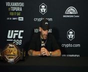 Volkanovski on his sixth featherweight UFC title defence against Ilia Topuria&#60;br/&#62;&#60;br/&#62;Alexander Volkanovski (26-3, fighting out of Windang, New South Wales, Australia) looks to defend his title for the sixth time and hand Topuria his first career loss&#60;br/&#62;UFC featherweight champion&#60;br/&#62;No. 3 UFC men’s pound-for-pound fighter&#60;br/&#62;Five successful title defenses&#60;br/&#62;13 wins by knockout, three via submission&#60;br/&#62;Seven first-round finishes