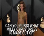 When Miley Cyrus showed up at the 2024 Grammys, her out-there red carpet look was both dense and barely-there, a dichotomy that made the outfit feel tough and delicate at the same time. Cyrus has now shared more about the look and how it came together. We feel silly saying this, but we had no idea the dress was made out of safety pins. 14,000 safety pins, to be exact. &#60;br/&#62;&#60;br/&#62;Cyrus opened up about the look in a post on Instagram, noting how some of the intensive details on the ‘fit came together. Maison Margiela was responsible for crafting the design, which is one of several the pop singer sported during the event, as she also performed onstage and accepted awards for Best Record and Pop Solo Performance.