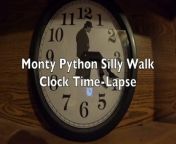 Monty Python Funny Walk Clock Time-Lapse from top in python