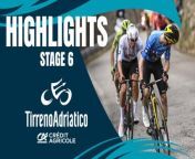 ‍♀️ The highlights of the sixth stage of Tirreno Adriatico Crédit Agricole 2024: Jonas Vingegaard is the winner!&#60;br/&#62; &#60;br/&#62;Immerse yourself in race with our Playlist: &#60;br/&#62;✅ Strade Bianche Crédit Agricole 2024 &#60;br/&#62;✅ Tirreno Adriatico Crédit Agricole 2024 &#60;br/&#62;✅ Milano-Torino presented by Crédit Agricole 2024 &#60;br/&#62;✅ Milano-Sanremo presented by Crédit Agricole 2024 &#60;br/&#62;✅ Giro d’Italia &#60;br/&#62;✅ Giro Next Gen 2024 &#60;br/&#62;✅ Giro d&#39;Italia Women &#60;br/&#62;✅ GranPiemonte presented by Crédit Agricole 2024 &#60;br/&#62;✅ Il Lombardia presented by Crédit Agricole 2024 &#60;br/&#62; &#60;br/&#62;Follow our channels to stay updated onTirreno Adriatico 2024and interact with other cycling enthusiasts: &#60;br/&#62; &#60;br/&#62;Facebook: https://www.facebook.com/tirrenoadriatico &#60;br/&#62;Twitter: https://twitter.com/TirrenAdriatico &#60;br/&#62; Instagram: https://www.instagram.com/tirreno_adriatico/ &#60;br/&#62; &#60;br/&#62;Enjoy the magic of the major cycling&#60;br/&#62;https://www.tirrenoadriatico.it/en/