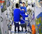 See Chinese astronauts giving haircuts to one another aboard the Tiangong space station. A barber&#39;s tools in space are a combination of trimmers and a vacuum cleaner.&#60;br/&#62;&#60;br/&#62;Credit: Space.com &#124; footage courtesy: China Central Television (CCTV) &#124; edited by Steve Spaleta&#60;br/&#62;Music: Barbershop Cocktails by Alexandra Woodward / courtesy of Epidemic Sound