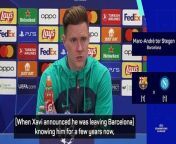 Marc-André ter Stegen said the Barcelona squad felt responsible for Xavi&#39;s decision to depart the club