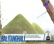 Hindi permanente ang status ng Bohol Island bilang isang UNESCO Global Geopark.&#60;br/&#62;&#60;br/&#62;&#60;br/&#62;Balitanghali is the daily noontime newscast of GTV anchored by Raffy Tima and Connie Sison. It airs Mondays to Fridays at 10:30 AM (PHL Time). For more videos from Balitanghali, visit http://www.gmanews.tv/balitanghali.&#60;br/&#62;&#60;br/&#62;#GMAIntegratedNews #KapusoStream&#60;br/&#62;&#60;br/&#62;Breaking news and stories from the Philippines and abroad:&#60;br/&#62;GMA Integrated News Portal: http://www.gmanews.tv&#60;br/&#62;Facebook: http://www.facebook.com/gmanews&#60;br/&#62;TikTok: https://www.tiktok.com/@gmanews&#60;br/&#62;Twitter: http://www.twitter.com/gmanews&#60;br/&#62;Instagram: http://www.instagram.com/gmanews&#60;br/&#62;&#60;br/&#62;GMA Network Kapuso programs on GMA Pinoy TV: https://gmapinoytv.com/subscribe