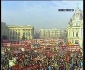 December 1989 Romanian dictator Nicolae Ceausescu gave this, his last public speech, in Bucharest.