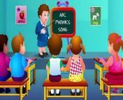 Animated phonics song will help children learn the sounds of the letters in the English alphabets. This colorful phonics song also teaches two words per alphabet letter.
