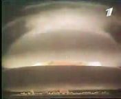 The bomb was tested on October 30, 1961 in Novaya Zemlya, an island in the Arctic Sea. The 57MT-bomb exploded and a mushroom cloud with a height of 64km rose to the sky...