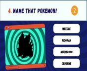 Test your Pokémon knowledge with our thrilling &#92;