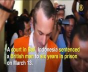 A court on the Indonesian holiday island of Bali jailed a British man for six years on Monday (March 13) for his role in the death of a traffic policeman.