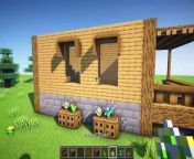 Minecraft_ Large Wooden House Tutorial _ Survival House Design
