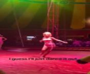 This couple attended a St. Patrick&#39;s Day circus show in Kona, Hawaii. A circus performer, who appeared to be drunk, lost balance twice during the show. Thankfully, she was safely escorted out by the crew.&#60;br/&#62;&#60;br/&#62;?The underlying music rights are not available for license. For use of the video with the track(s) contained therein, please contact the music publisher(s) or relevant rightsholder(s).?