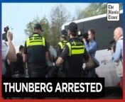 Climate activist Greta Thunberg detained at Dutch protest&#60;br/&#62;&#60;br/&#62;Climate activist Greta Thunberg was stopped by Dutch police on April 6 for blocking a road in The Hague during a protest against fossil fuel subsidies. Earlier, she joined hundreds of protesters on a march from the city center to the A12 highway, organized by the Extinction Rebellion group, which had previously disrupted traffic on the highway and was later dispersed by police.&#60;br/&#62;&#60;br/&#62;Video by AFP &#60;br/&#62;&#60;br/&#62;Subscribe to The Manila Times Channel - https://tmt.ph/YTSubscribe &#60;br/&#62;Visit our website at https://www.manilatimes.net &#60;br/&#62; &#60;br/&#62;Follow us: &#60;br/&#62;Facebook - https://tmt.ph/facebook &#60;br/&#62;Instagram - https://tmt.ph/instagram &#60;br/&#62;Twitter - https://tmt.ph/twitter &#60;br/&#62;DailyMotion - https://tmt.ph/dailymotion &#60;br/&#62; &#60;br/&#62;Subscribe to our Digital Edition - https://tmt.ph/digital &#60;br/&#62; &#60;br/&#62;Check out our Podcasts: &#60;br/&#62;Spotify - https://tmt.ph/spotify &#60;br/&#62;Apple Podcasts - https://tmt.ph/applepodcasts &#60;br/&#62;Amazon Music - https://tmt.ph/amazonmusic &#60;br/&#62;Deezer: https://tmt.ph/deezer &#60;br/&#62;Tune In: https://tmt.ph/tunein&#60;br/&#62; &#60;br/&#62;#TheManilaTimes &#60;br/&#62;#worldnews &#60;br/&#62;#gretathunberg &#60;br/&#62;#climateactivist
