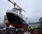 Launch of the MV Glen Rosa at Ferguson MarinE in Port Glasgow