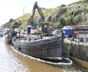 Two boats are being broken up in Peel harbour. The Boy Ken had been arrested after lying abandoned and increasingly derelict for a number of years. Trawler Venture Again is being dismantled at the request of owner Billy Caley who says it is too expensive to maintain.