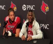 Louisville DE Ashton Gillotte and CB Quincy Riley Spring Game Postgame (4\ 19\ 24) from hot riley