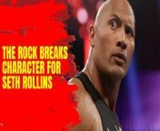 The Rock breaks character to congratulate Seth Rollins on his MVP performance at WrestleMania! Don&#39;t miss this heartwarming moment! #WrestleMania #SethRollins #TheRock #MVP #Congratulations