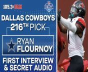 Check out new Dallas Cowboys wide receiver Ryan Flournoy in his first interview after being drafted. Then, hear the secret audio of Jerry Jones telling Flournoy he&#39;s now a member of America&#39;s Team.