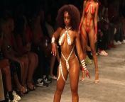 Model Kathyn Celeste walks in slow motion for various brands during the 2023 swim week events.&#60;br/&#62;&#60;br/&#62;Model: Kathryn Celeste&#60;br/&#62;Event: Fusion Fashion Event&#60;br/&#62;Gear: Sony FX3&#60;br/&#62;&#60;br/&#62;#bikini #swimwear #fashion #style #trending