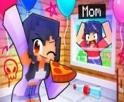 HOME ALONE without my MOM in Minecraft! from aphmau raft
