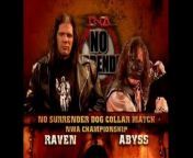 TNA No Surrender 2005 - Abyss vs Raven (Dog Collar Match, NWA World Heavyweight Championship) from duminationyt pley free collar