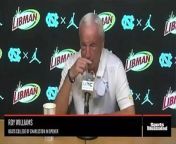 UNC coach Roy Williams discusses the Tar Heels&#39; season-opening win over Charleston, including news about two of his players who were in COVID protocol