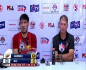 Interview with Best Player June Mar Fajardo and Coach Jorge Gallent [Apr. 28, 2024] from mar chokka 18